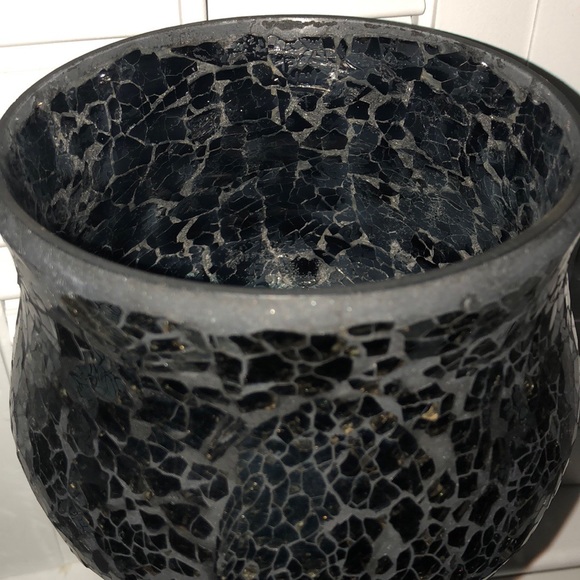 Black crackle candle holders - Picture 5 of 8